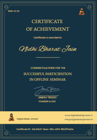 seminar certificate digital aba jimesh
